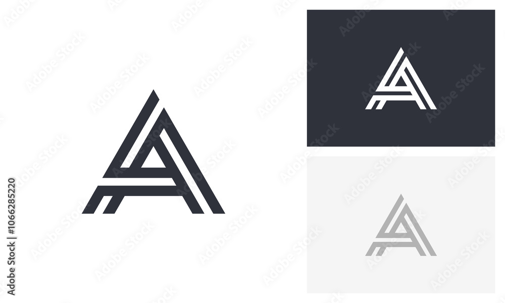 A logo, letter a, initial a logo design A logo, letter a, initial a logo design