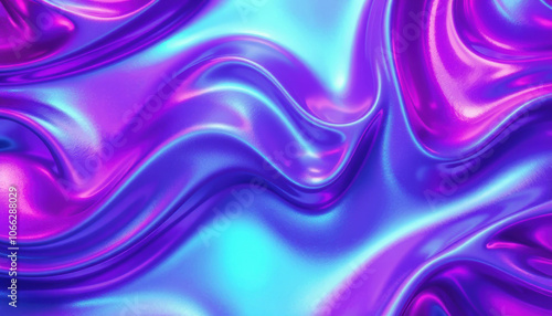 Wallpaper Mural vibrant and smooth texture featuring shades of purple and blue, creating dynamic and fluid appearance. glossy surface reflects light beautifully, enhancing its visual appeal Torontodigital.ca