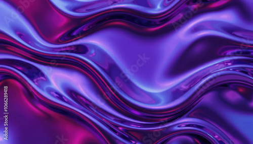 vibrant purple texture with flowing waves and glossy reflections, creating dynamic and captivating visual effect. Perfect for backgrounds or abstract designs