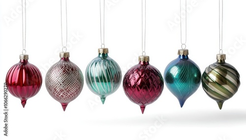 Colorful Christmas Ornaments.