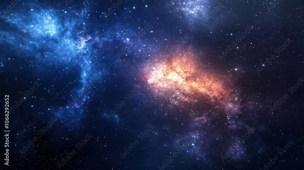 Naklejka premium Cosmic Nebula