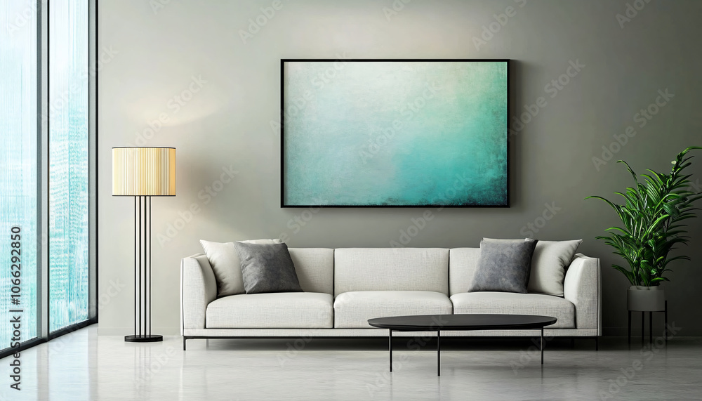 Minimalist and unique interior design in the house