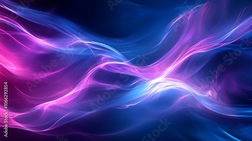 Wallpaper Mural Explore the vibrant flow of abstract light waves Torontodigital.ca