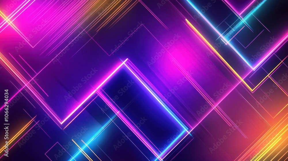 Abstract Neon Lights Background Abstract Neon Lights Background