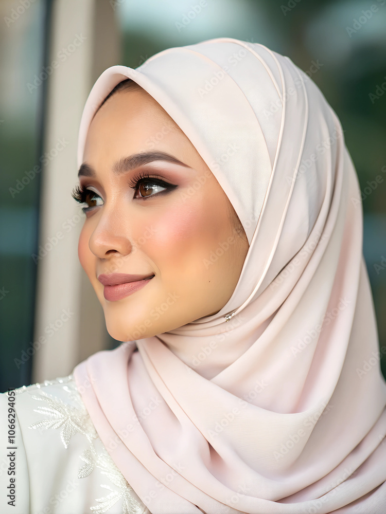 portrait of a muslim woman in hijab portrait of a muslim woman in hijab
