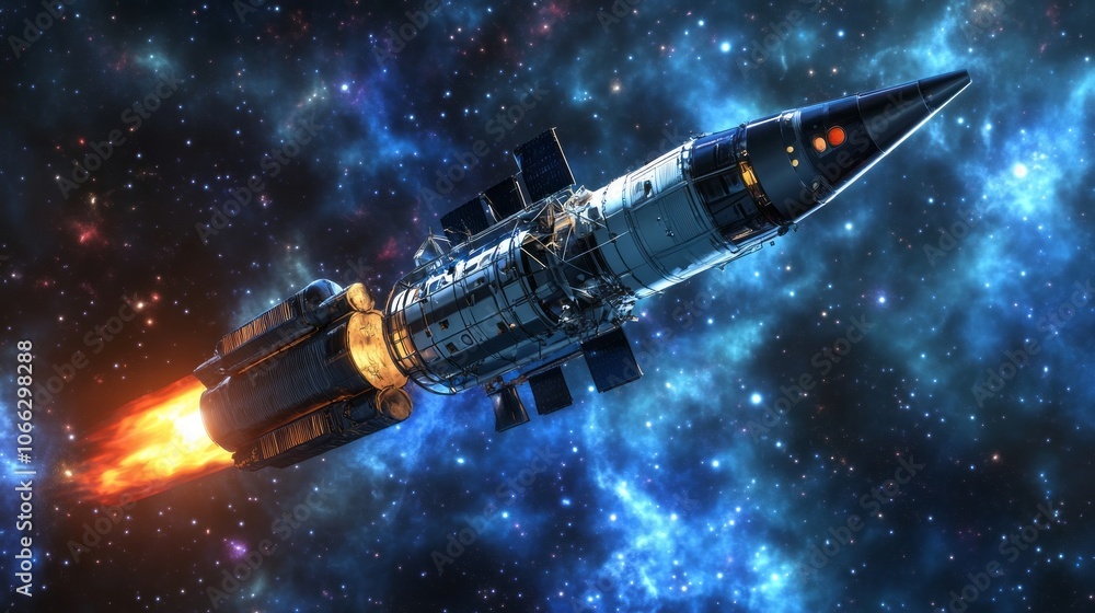 Obraz premium space probe with space for text