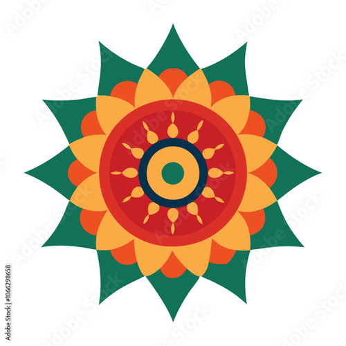 Mandala art graphic recourses Vector Illustration