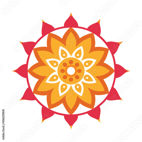 Mandala art graphic recourses Vector Illustration