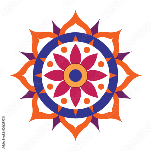 Mandala art graphic recourses Vector Illustration
