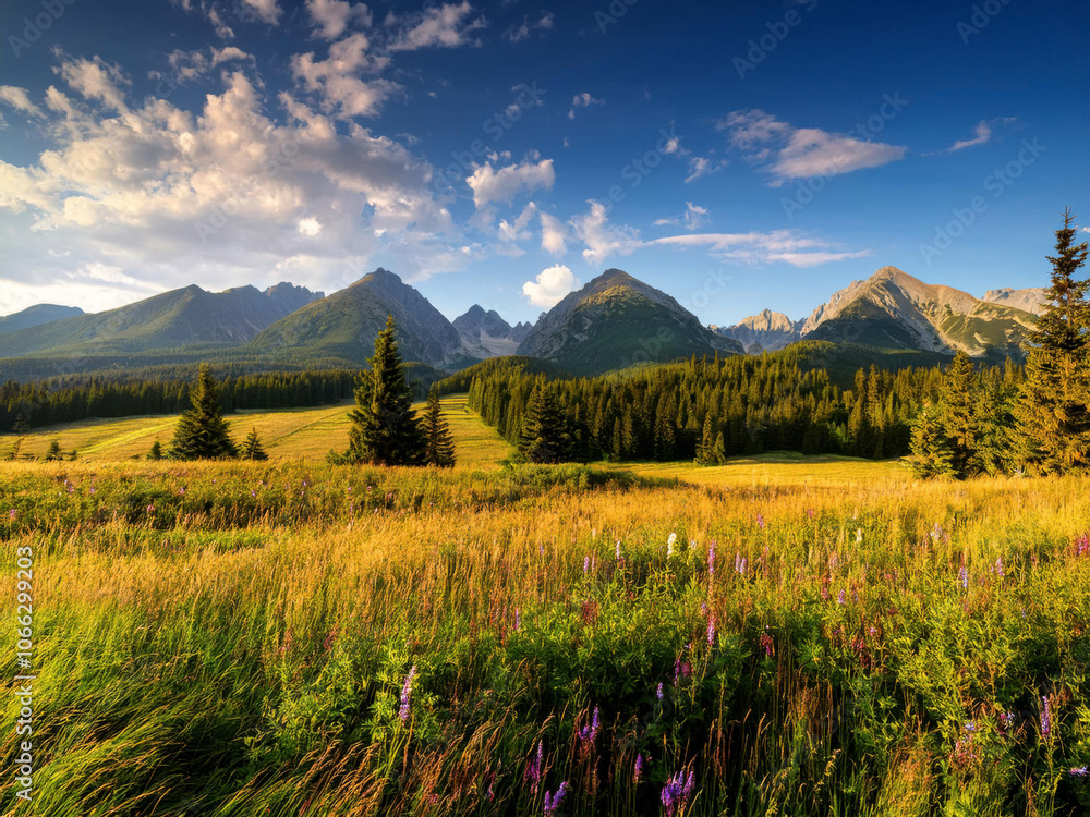 Fototapeta premium alpine landscape