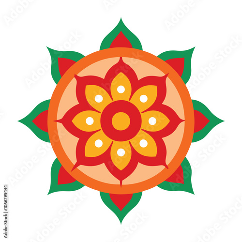 Mandala art graphic recourses Vector Illustration