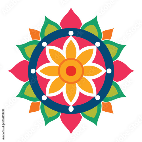 Mandala art graphic recourses Vector Illustration