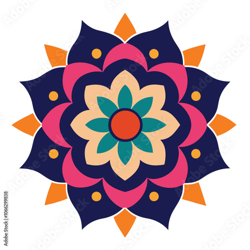 Mandala art graphic recourses Vector Illustration