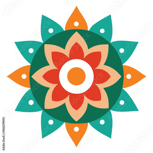 Mandala art graphic recourses Vector Illustration
