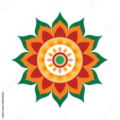 Mandala art graphic recourses Vector Illustration