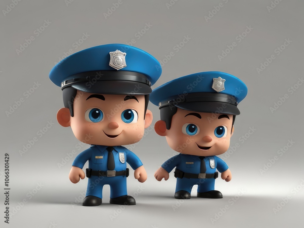 3d police officer 3d police officer