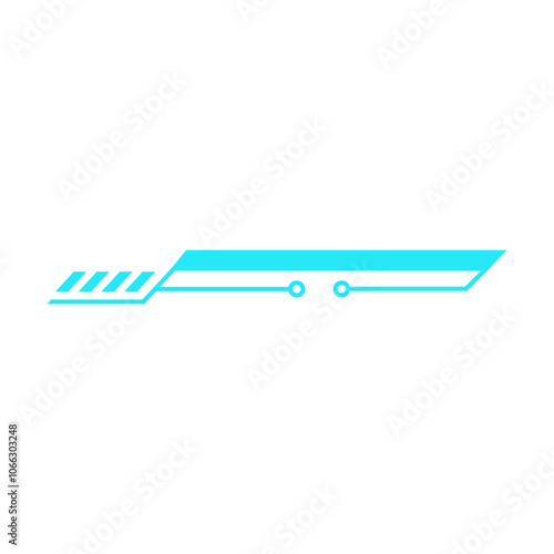 Futuristic Technology Line Decoration