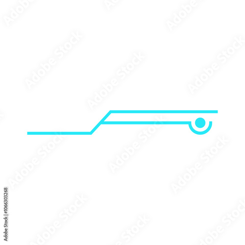 Futuristic Technology Line Decoration