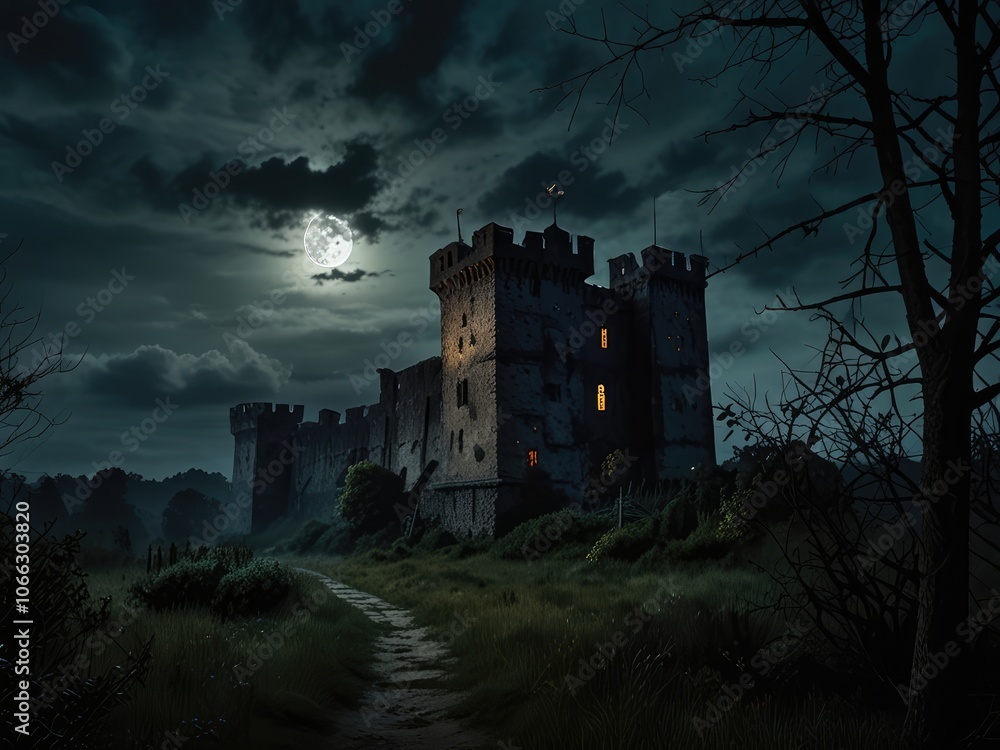 ruins of castle,castle in the night,castle in the moonlight,halloween night scene,ruins of the castle ruins of castle,castle in the night,castle in the moonlight,halloween night scene,ruins of the castle