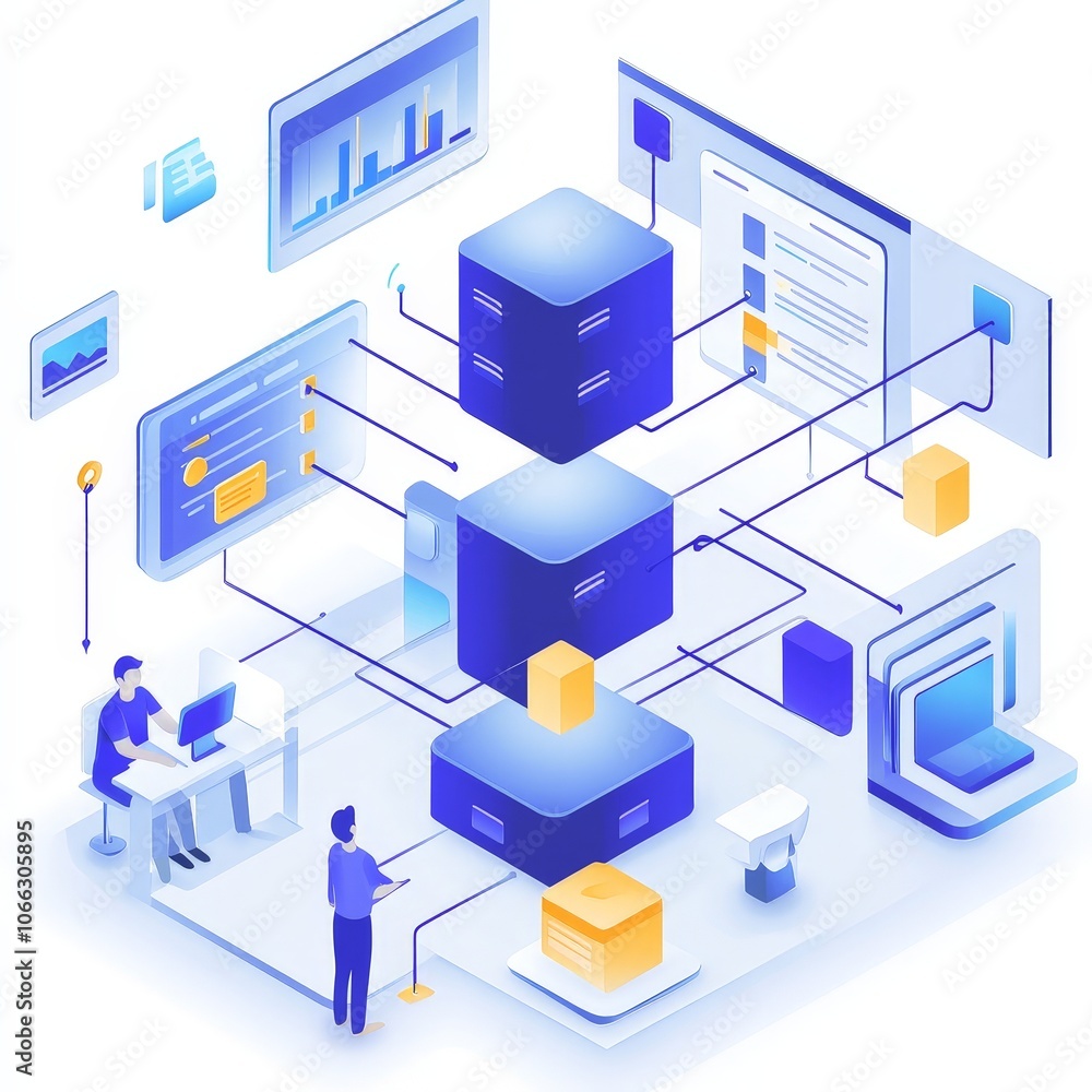 Isometric 3D vector illustration of social network concept, featuring a futuristic city with interconnected buildings, symbolizing global connection and digital community Isometric 3D vector illustration of social network concept, featuring a futuristic city with interconnected buildings, symbolizing global connection and digital community