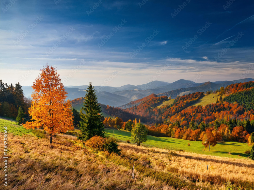autumn landscape in the mountains autumn landscape in the mountains