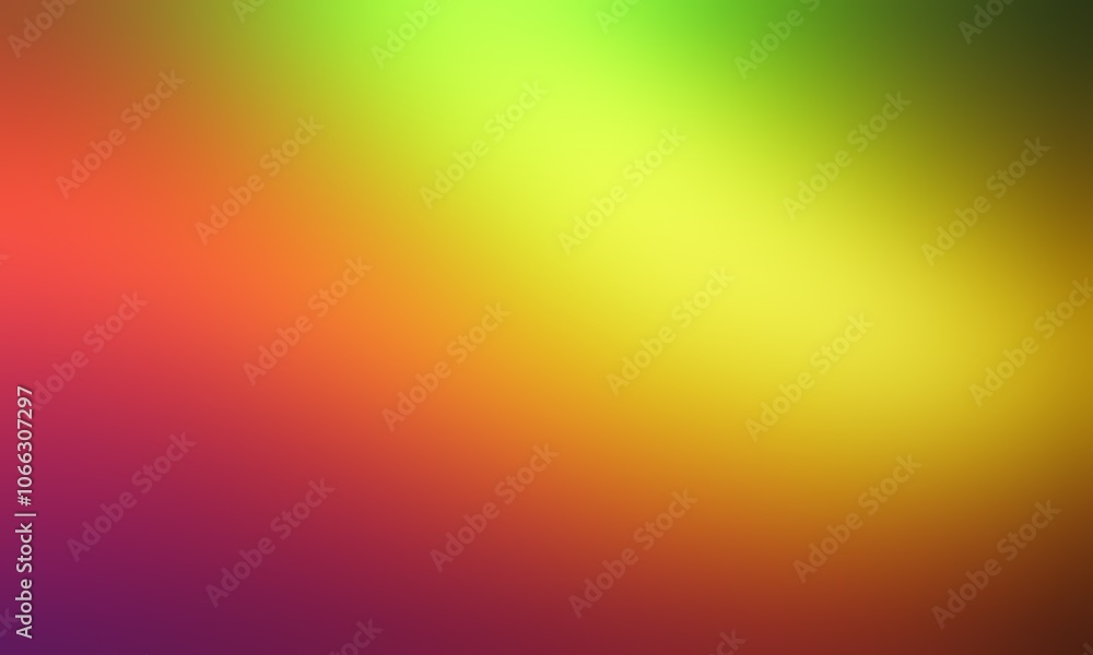 Obraz premium Abstract blurred background image of red, green, yellow colors gradient used as an illustration. Designing posters or advertisements.