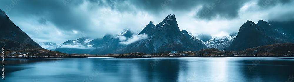 Obraz premium sunset in the mountains