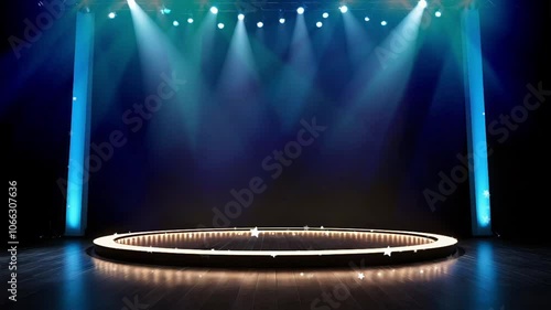 stage with spotlight