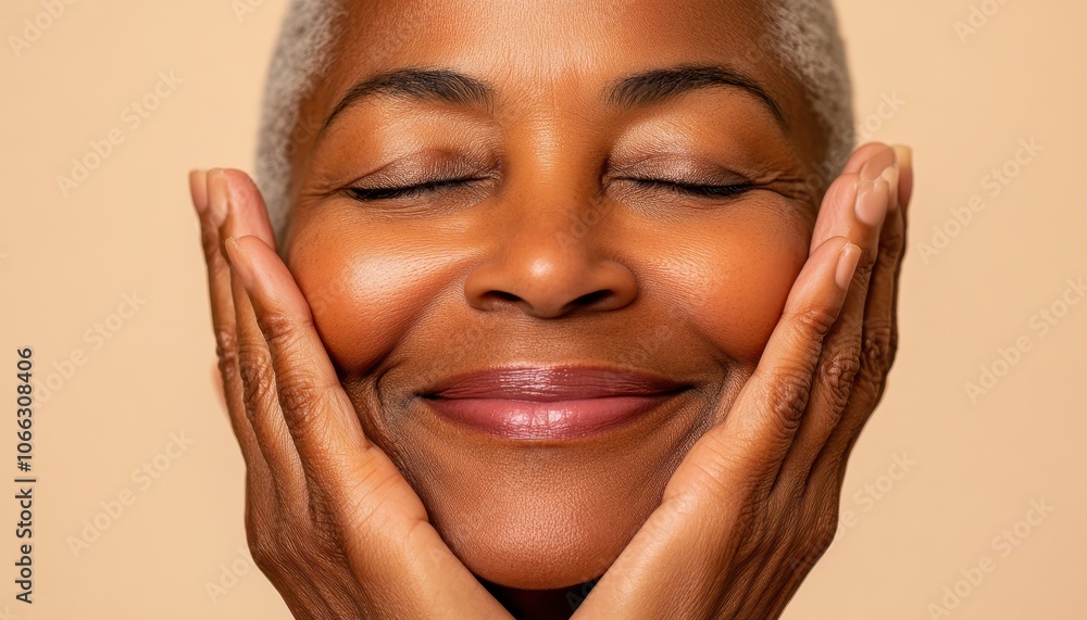Close-up Portrait of a Smiling Woman. Close-up Portrait of a Smiling Woman.