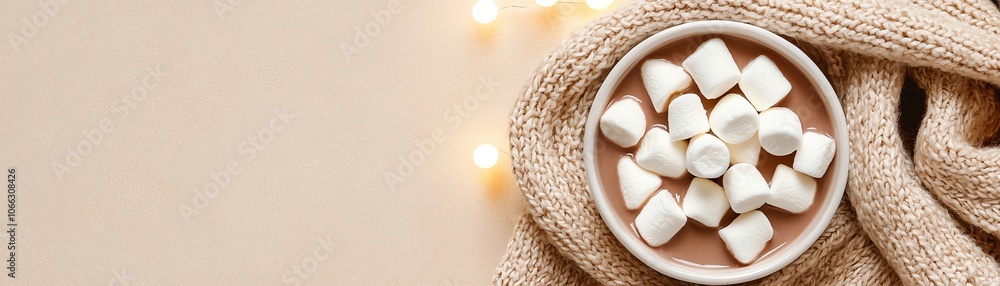 Delicious marshmallows in a cozy setting with soft textures, perfect for winter treats and hot chocolate. Delicious marshmallows in a cozy setting with soft textures, perfect for winter treats and hot chocolate.