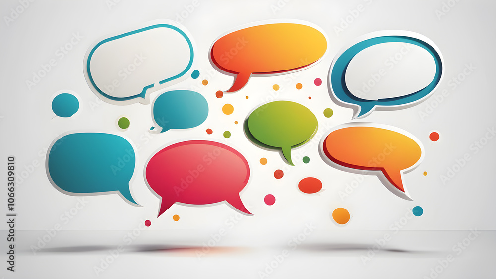 Hand drawn speech buble. Speech bubbles talk bubbles. AI generated image, ai. Hand drawn speech buble. Speech bubbles talk bubbles. AI generated image, ai.