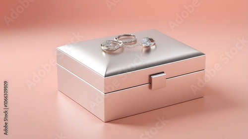 wedding rings in a box