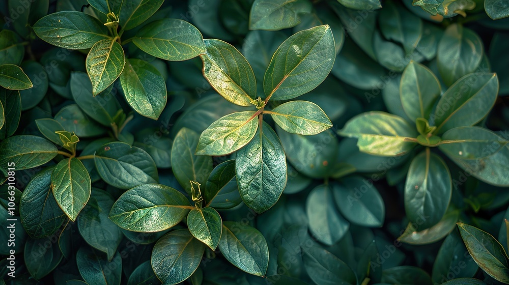 Close-Up of Lush Green Leaves: A Symphony of Nature's Beauty Close-Up of Lush Green Leaves: A Symphony of Nature's Beauty