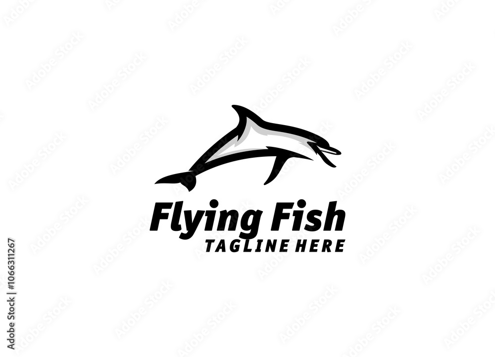 Fototapeta premium Awesome Flying Animal Colored Logo Design Vector Silhoutte