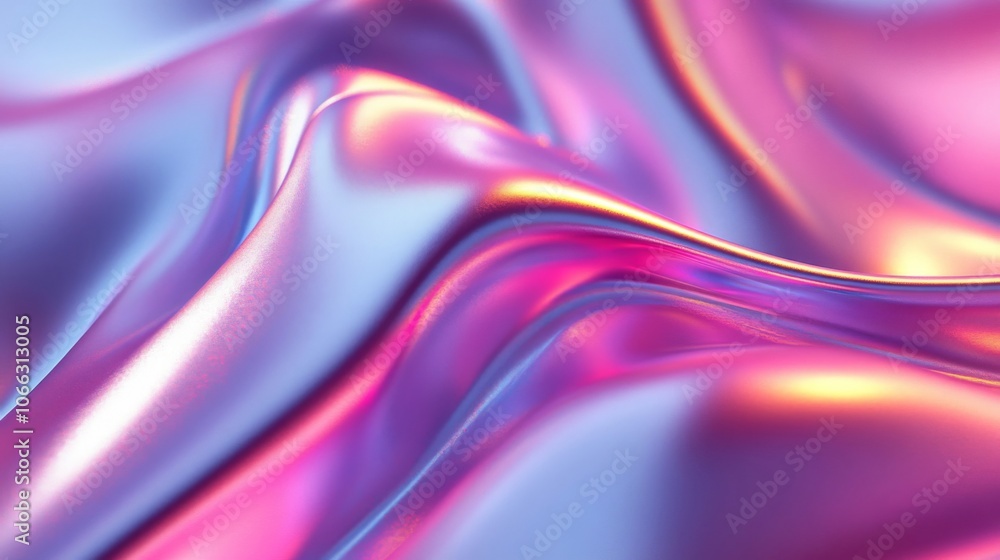 Abstract Holographic Texture with Shimmering Waves Abstract Holographic Texture with Shimmering Waves