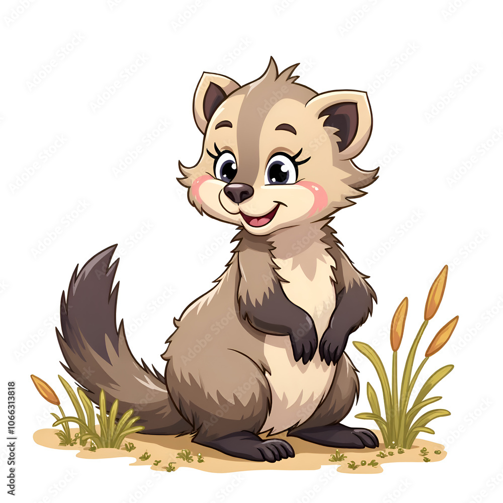 Embrace the joyful spirit of whiskers the raccoon in nature s embrace, digital illustration of character design concept. Embrace the joyful spirit of whiskers the raccoon in nature s embrace, digital illustration of character design concept.