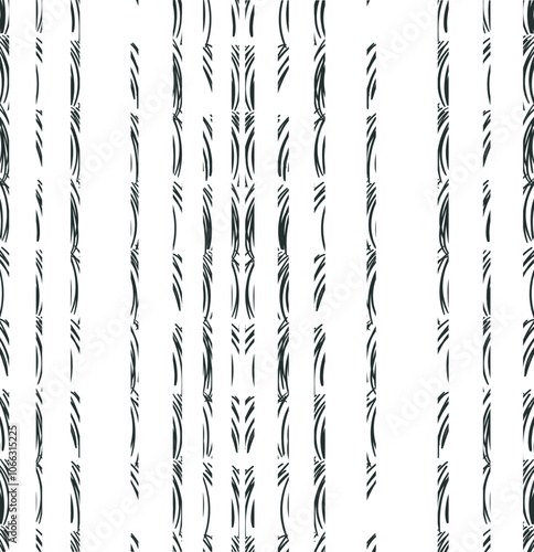Vertical noisy stripes of small particles
