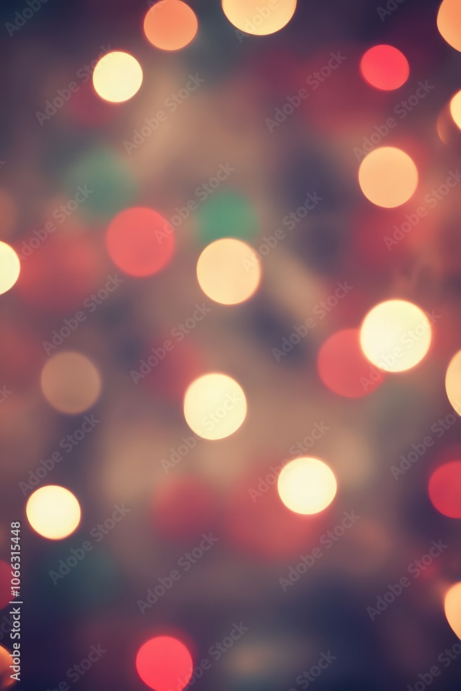 Obraz premium Blurry Christmas theme background with Bokeh lights