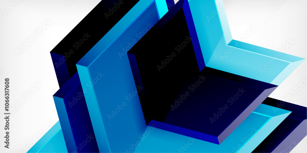Vector 3d arrow techno design template Vector 3d arrow techno design template