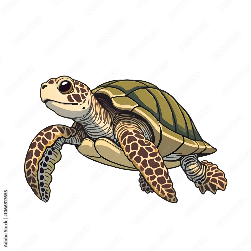 Fototapeta premium Embrace the harmony of nature through the beauty of marine life, illustration of animal concept.