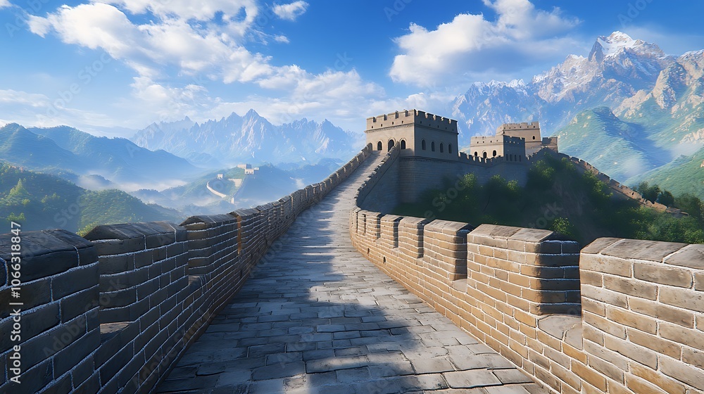 Obraz premium The Great Wall is a huge series