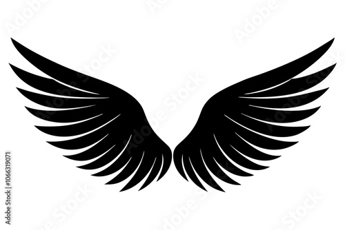 Angel Wings | isolated vector illustration on white background