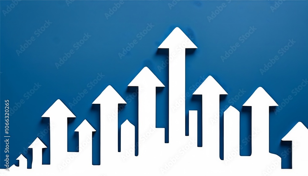 The integration of the ASEAN Economic Community shows economic growth with an arrow pointing up and a city. The integration of the ASEAN Economic Community shows economic growth with an arrow pointing up and a city.