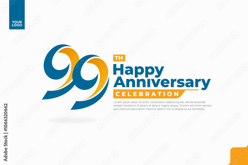 Number 99 logo icon design, 99th birthday logo number, anniversary 99 Number 99 logo icon design, 99th birthday logo number, anniversary 99