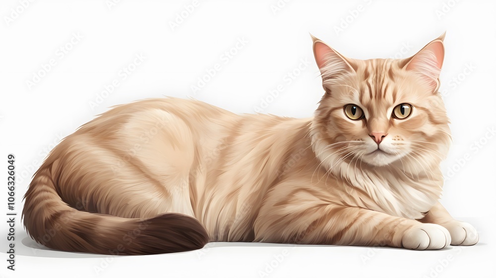 Obraz premium View of adorable Cute domestic domestic cat