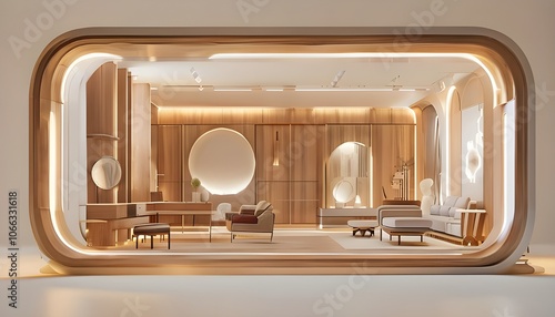 High tech rooms interior view