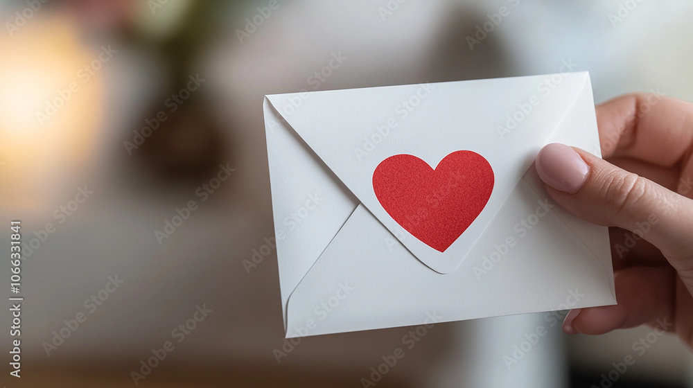 custom made wallpaper toronto digitalValentine’s envelope with heart, hand-held