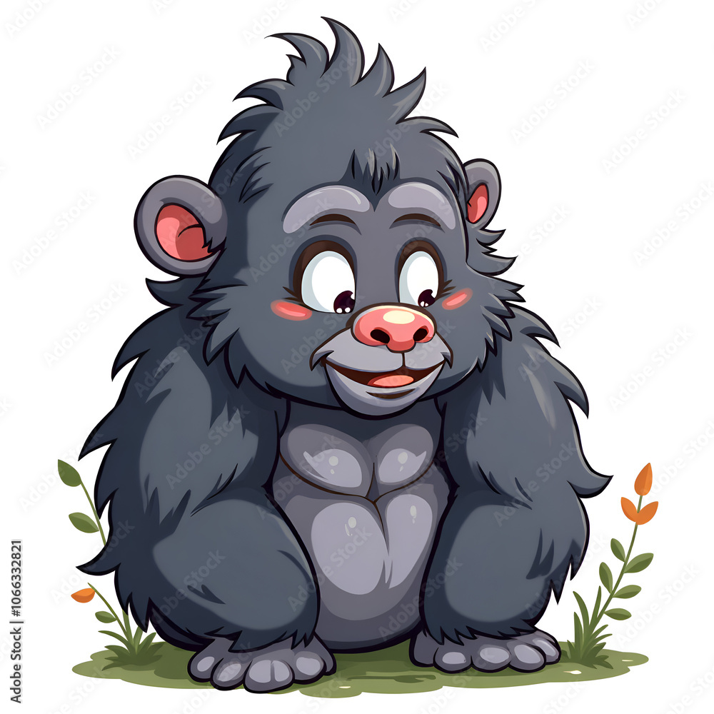 Embrace the joy of nature with a friendly forest guardian, digital illustration of character design concept. Embrace the joy of nature with a friendly forest guardian, digital illustration of character design concept.