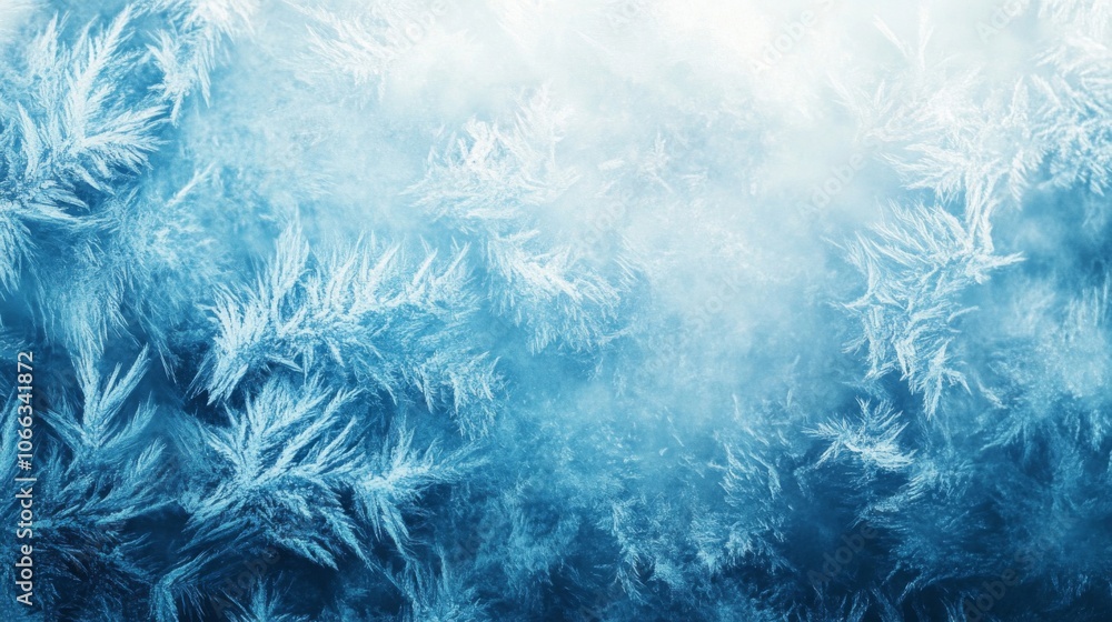 Delicate Frost Patterns on a Windowpane Delicate Frost Patterns on a Windowpane