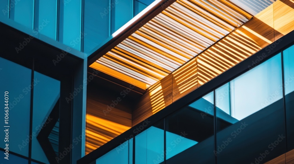 A modern architectural design featuring glass and metal elements with dynamic lighting. A modern architectural design featuring glass and metal elements with dynamic lighting.